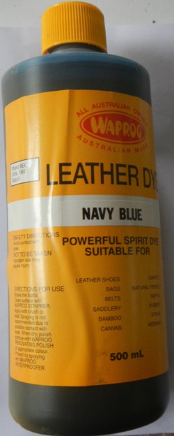 Leather Dye Navy Blue